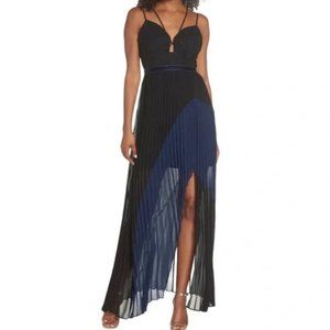 Foxiedox Nealea pleated chiffon dress